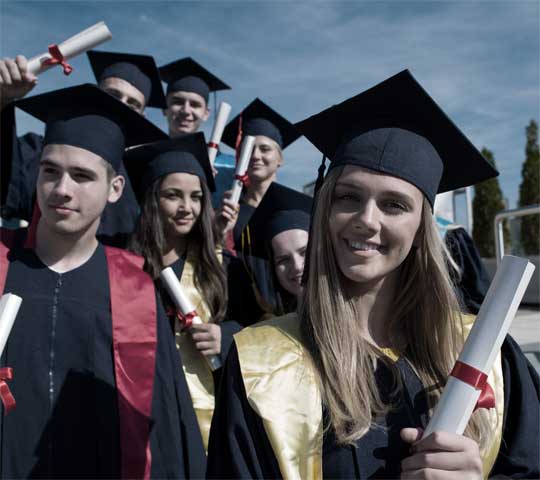 graduation smile confidence