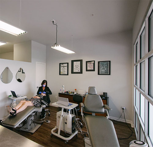 Inside the Invisalign Studio downtown Austin, Tx.